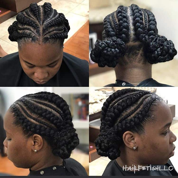 30 Gorgeous Ghana Braids For An All-Black Style