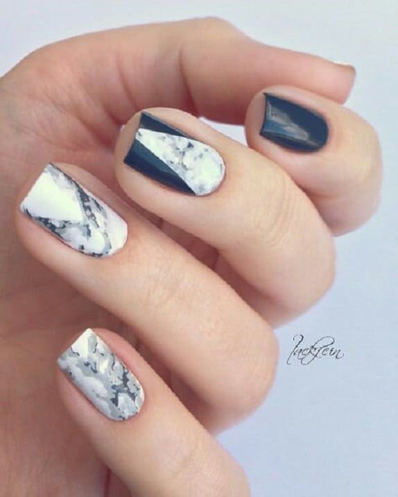 28 Marble Nail Designs For An Elegant And Strong Look