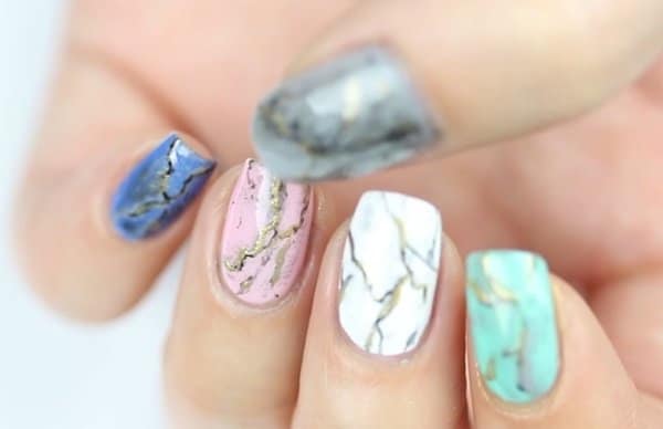 28 Marble Nail Designs For An Elegant And Strong Look
