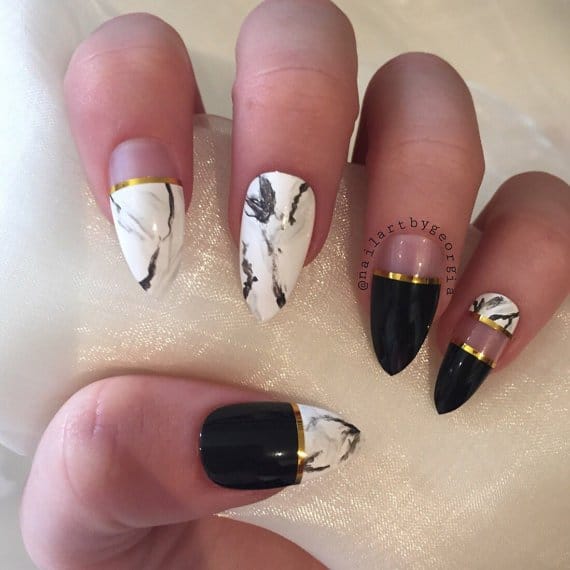 28 Marble Nail Designs For An Elegant And Strong Look