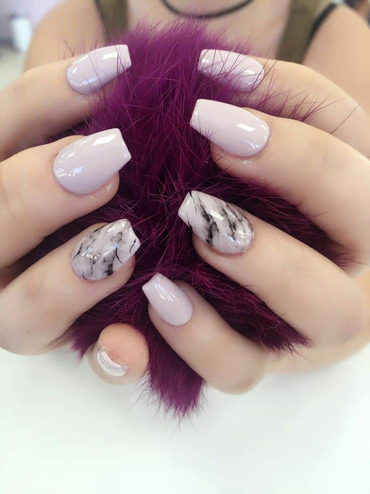 28 Marble Nail Designs For An Elegant And Strong Look