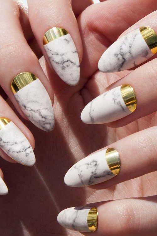 28 Marble Nail Designs For An Elegant And Strong Look