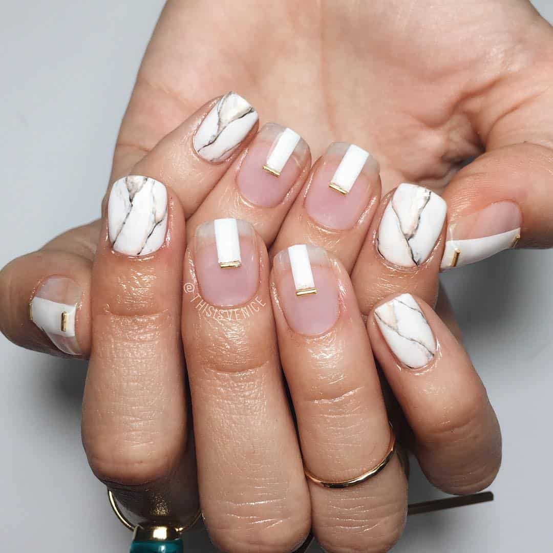 28 Marble Nail Designs For An Elegant And Strong Look