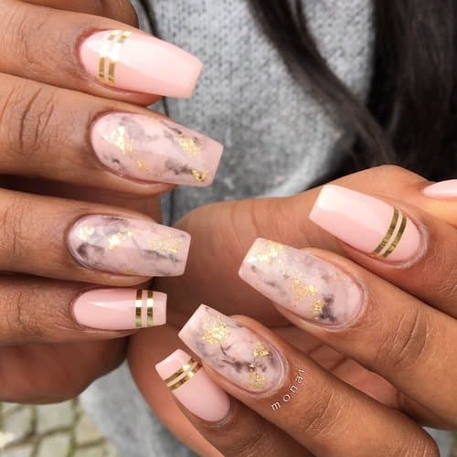 28 Marble Nail Designs For An Elegant And Strong Look