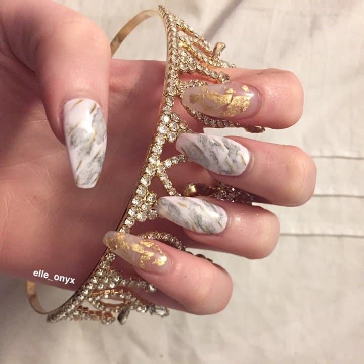 28 Marble Nail Designs For An Elegant And Strong Look