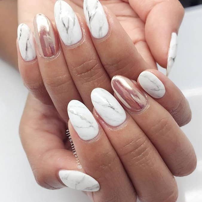 28 Marble Nail Designs For An Elegant And Strong Look