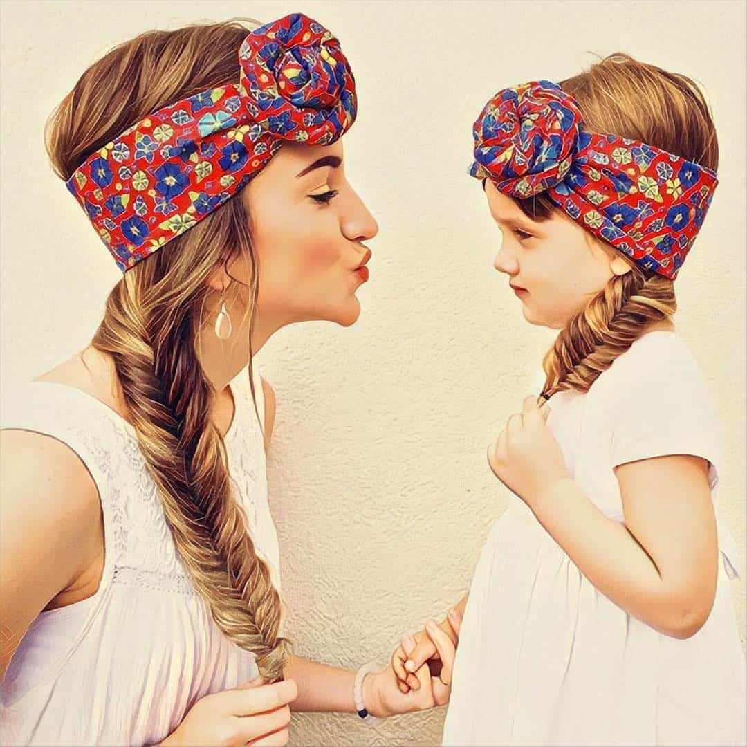 24 Precious Mother-Daughter Matching Hairstyles
