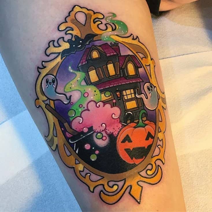 24 Halloween Tattoos To Make You Go "Awww" - Ritely