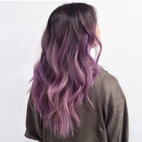 30 Purple Balayage Hairstyles For Soft, Yet Energetic Look