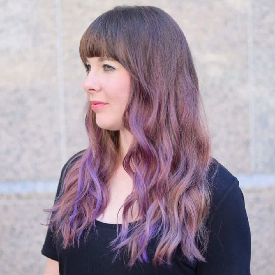 30 Purple Balayage Hairstyles For Soft, Yet Energetic Look