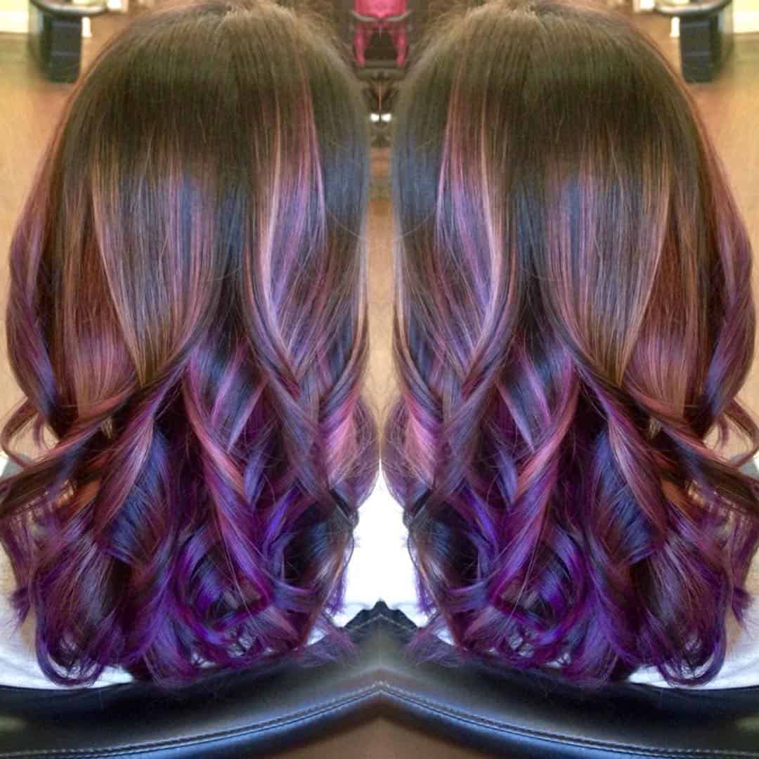 30 Purple Balayage Hairstyles For Soft, Yet Energetic Look