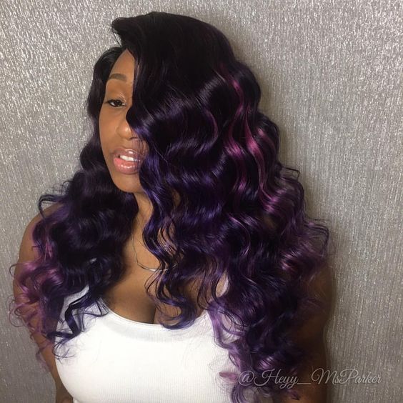 30 Purple Balayage Hairstyles For Soft, Yet Energetic Look