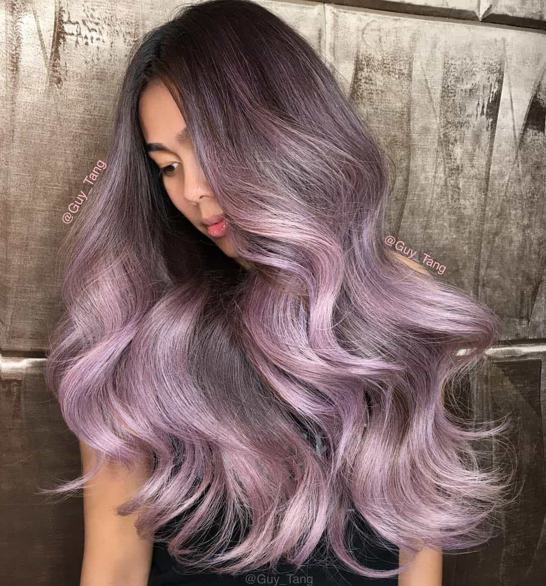 30 Purple Balayage Hairstyles For Soft, Yet Energetic Look