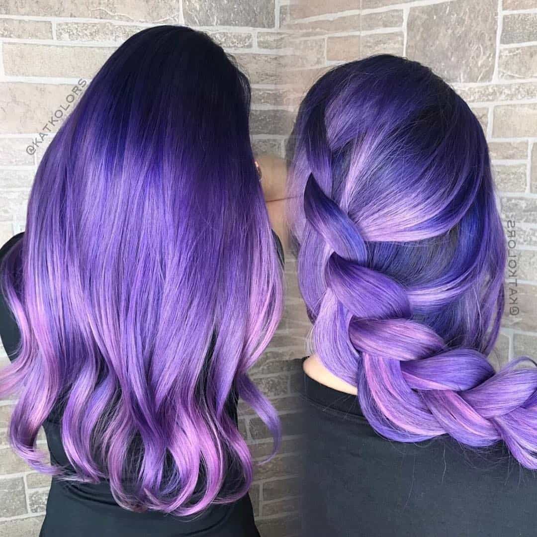 30 Purple Balayage Hairstyles For Soft, Yet Energetic Look