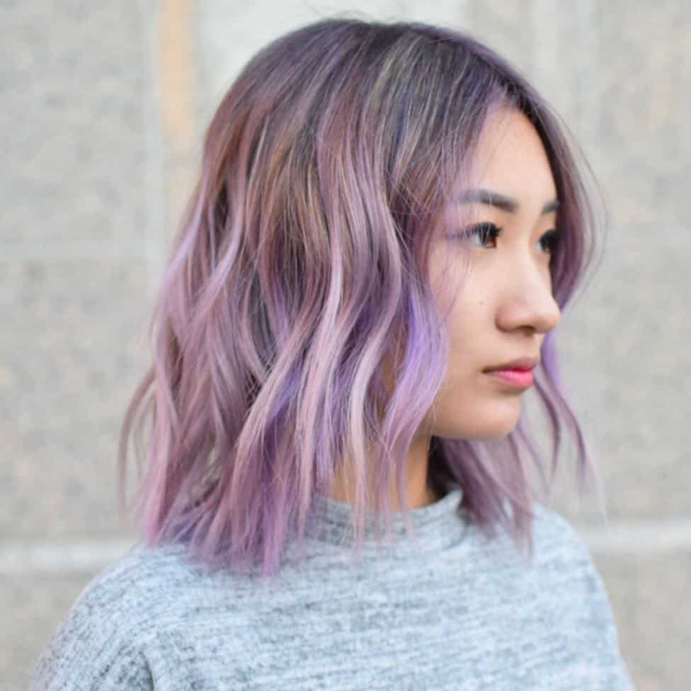 30 Purple Balayage Hairstyles For Soft, Yet Energetic Look