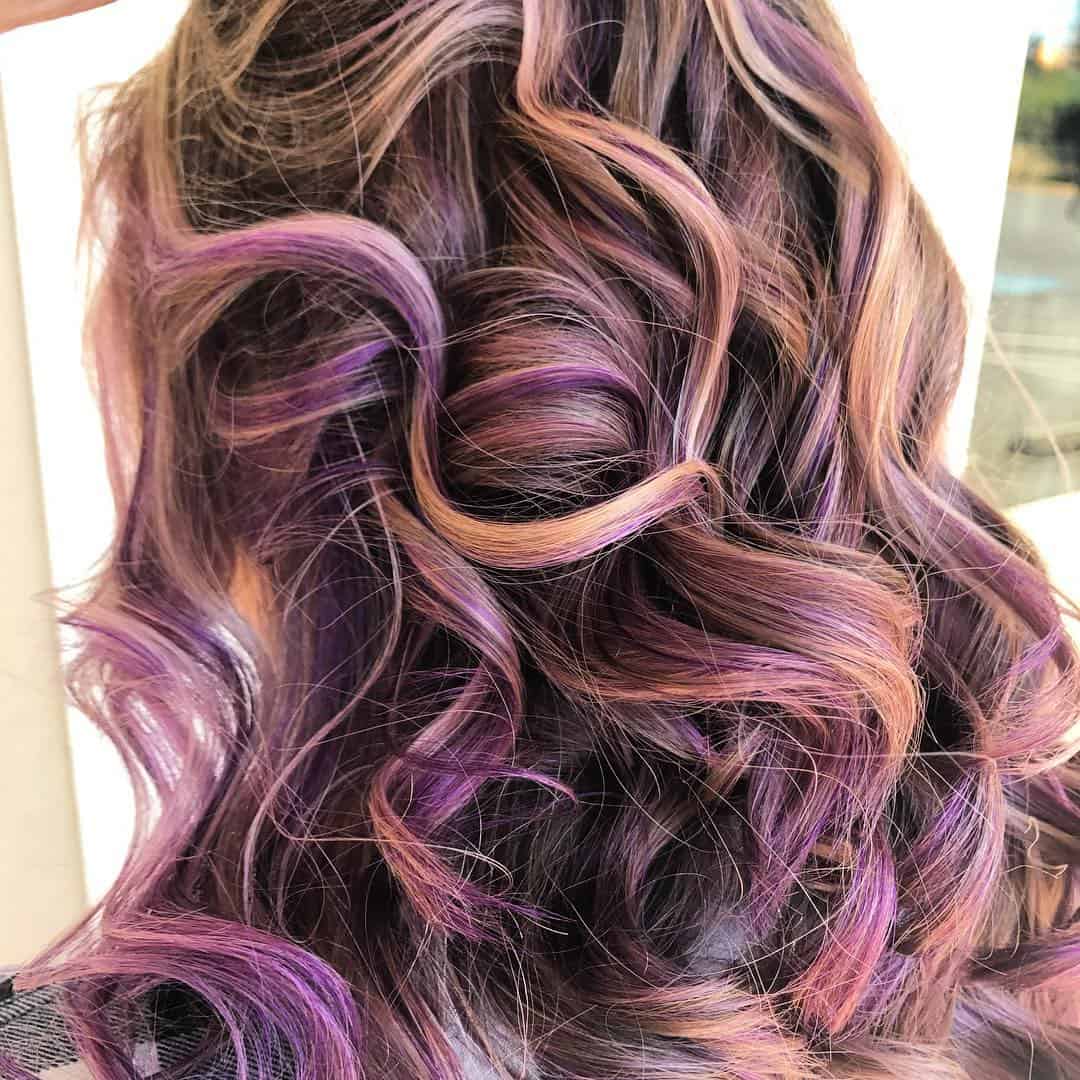 30 Purple Balayage Hairstyles For Soft, Yet Energetic Look